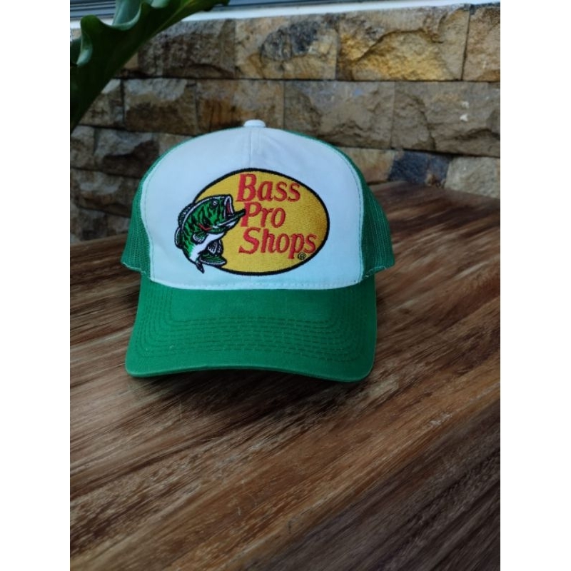 Topi Bass pro shops logo bordir