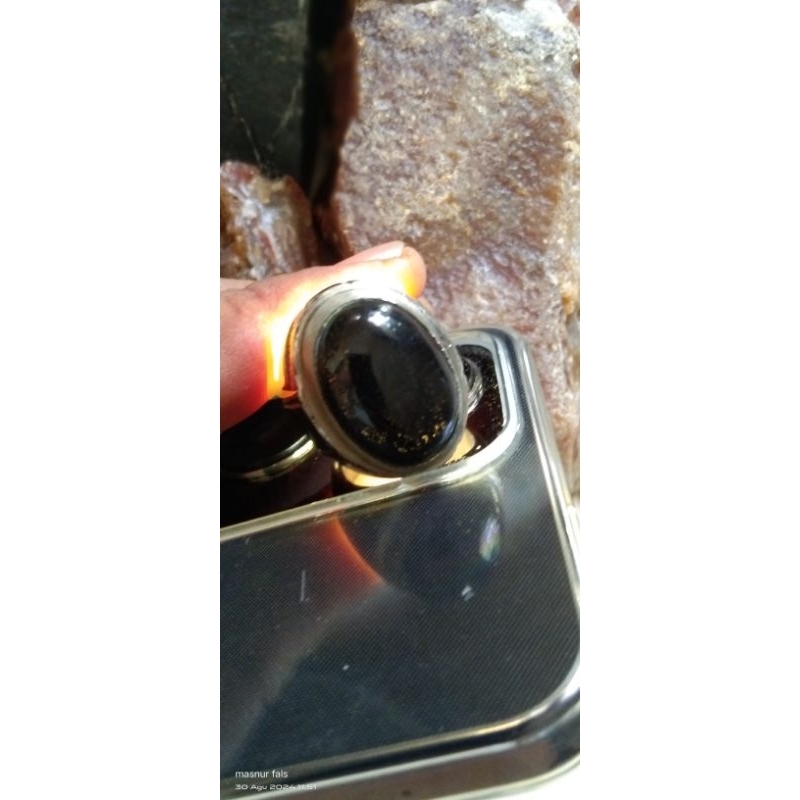 Cincin fosil galih kelor super kristal istimewa