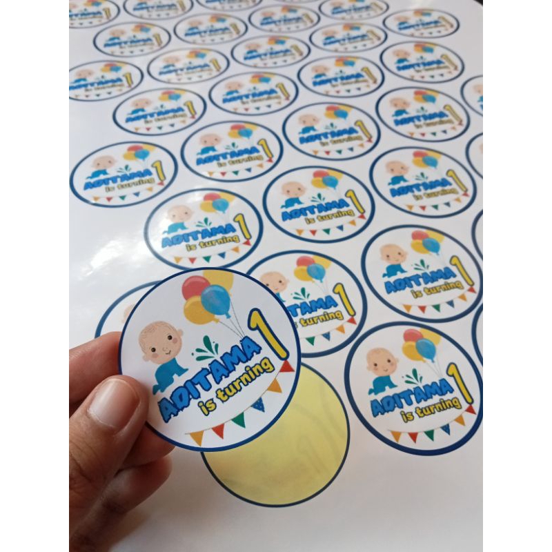 

CETAK STIKER CROMO + CUT Print Sticker Label Packaging Custom Stiker Cromo