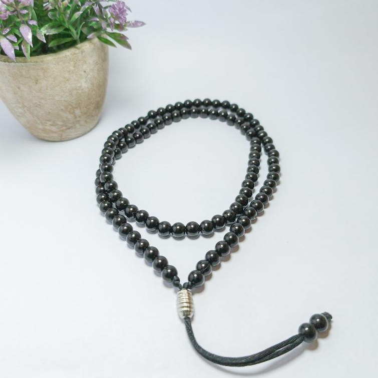 SM-Tasbih Gelang 99 Butir |Hitam Polos| Cod| Gratis ongkir|
