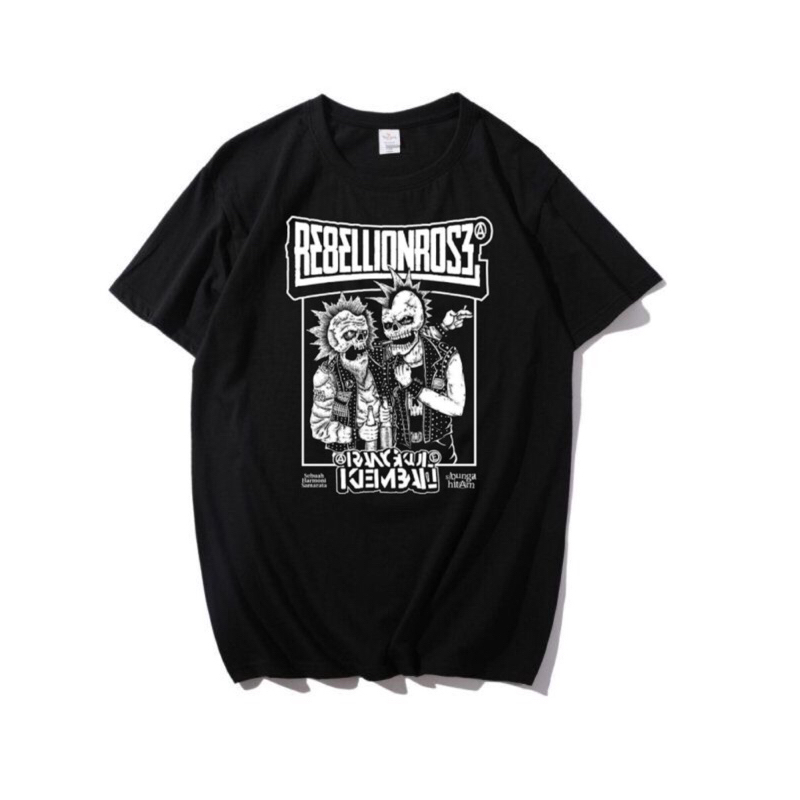 rebellion rose Tshirt aku Kamu dan samudra / kaos punk / kaos comrades