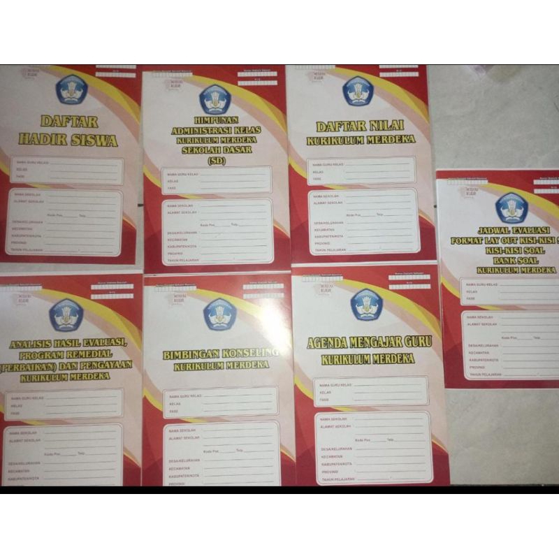 Buku Pecahan Administrasi Guru Kurikulum Merdeka SD