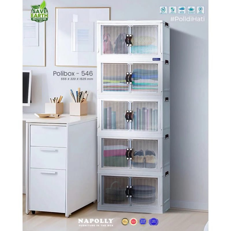 Lemari Plastik Napolly Lemari Lipat Napolly Lipat Murah Polibox Lemari Lipat