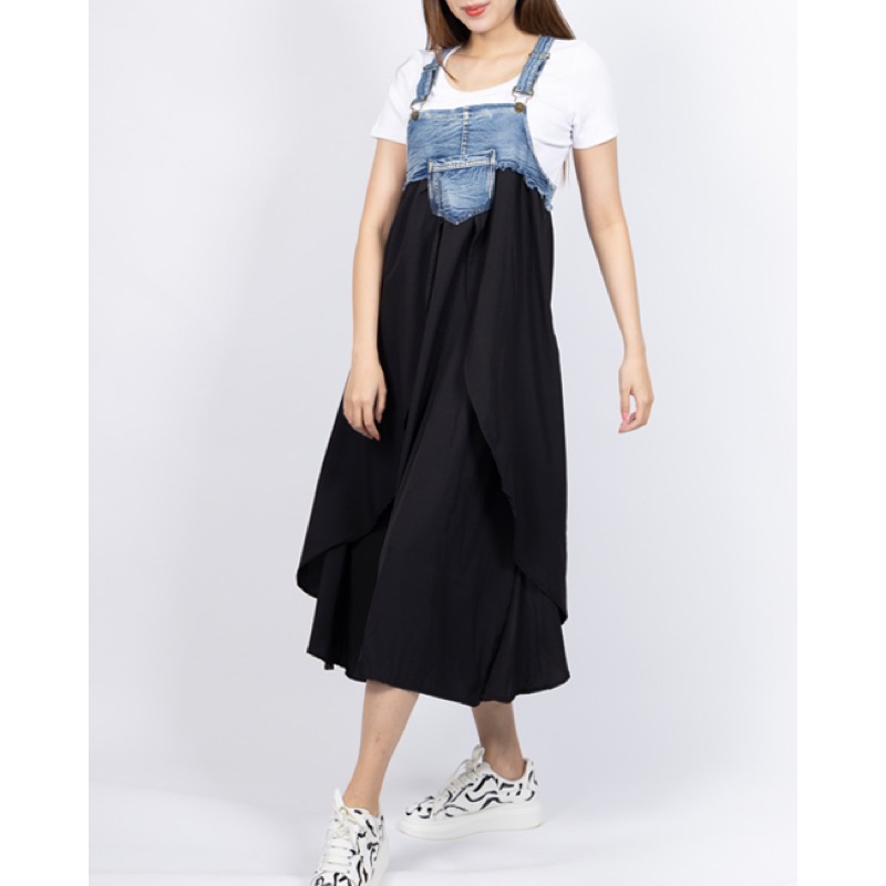 Monyetan Overall Dress Wanita
