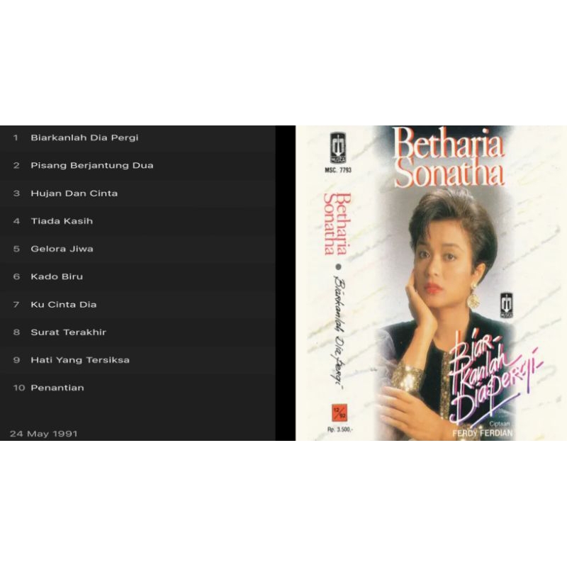 betharia sonata cd biarkanlah dia pergi album 1991