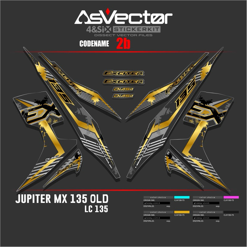 STRIPING JUPITER MX OLD 135 TRANSPARAN/STICKER MOTOR JUPITER MX 135bOLD TRANSPARAN