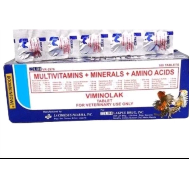 Viminolak Vitamin Penguat Otot Ayam Bangkok/Ayam Philipin