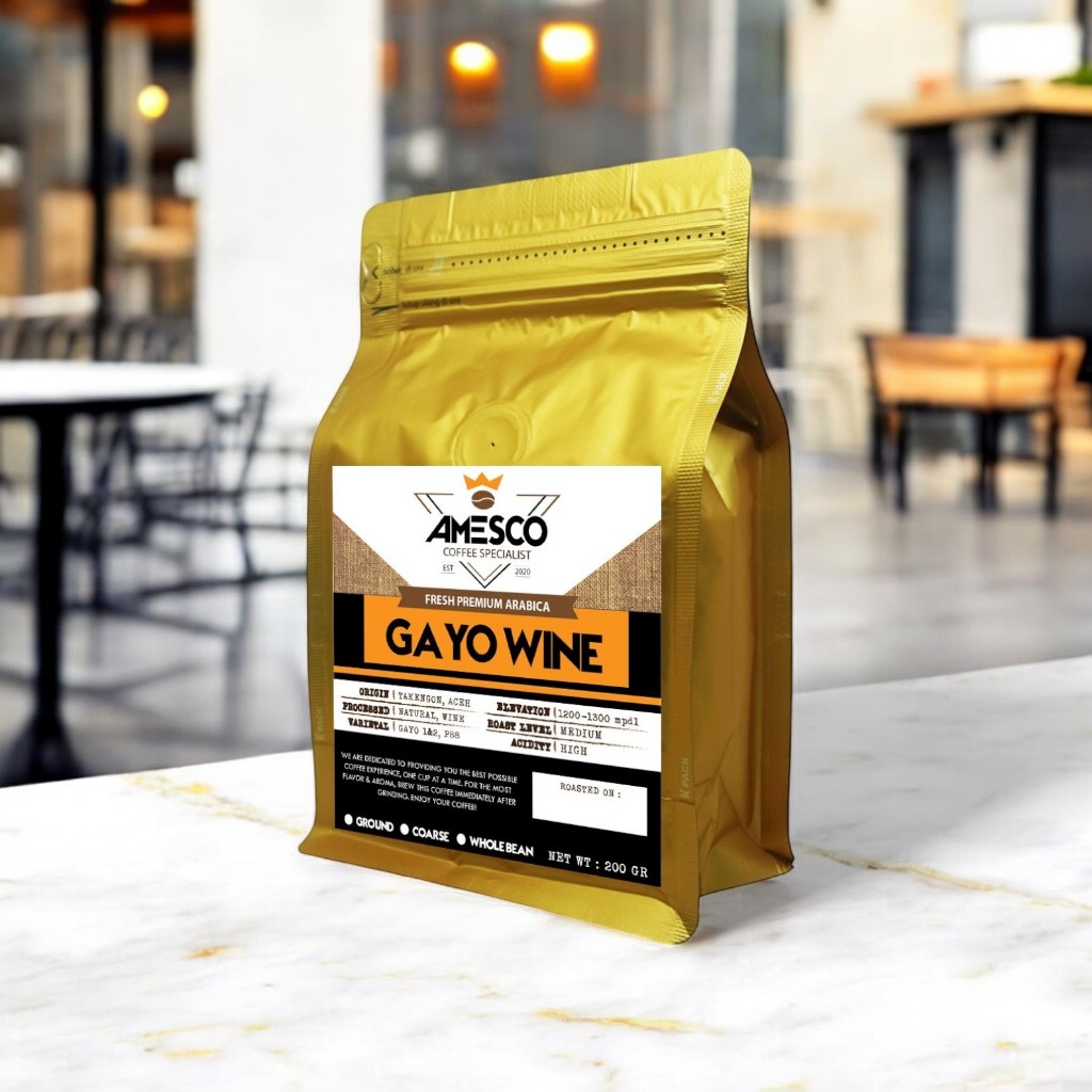 

KOPI GAYO WINE ARABIKA 200GR KOPI BIJI / KOPI BUBUK PREMIUM | Gayo Wine - Kopi Aceh Gayo