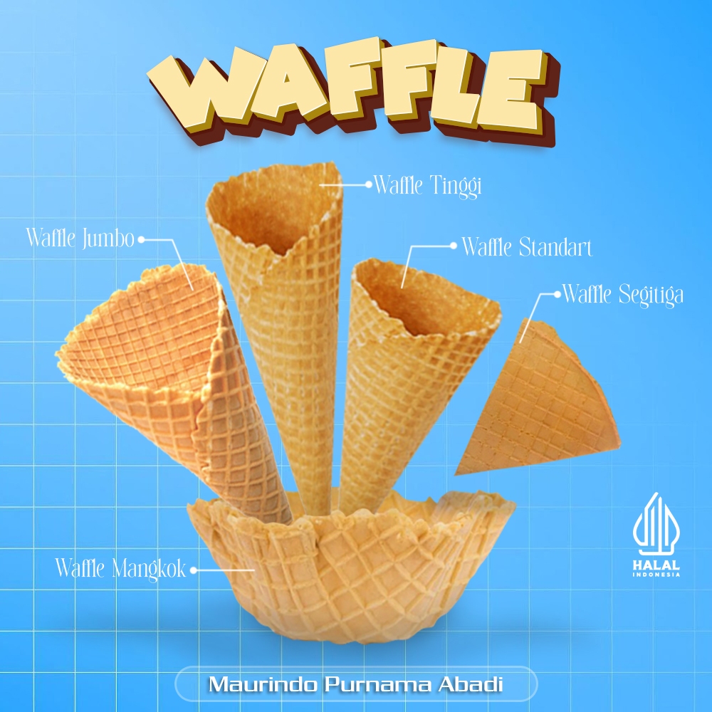 

Waffle Ice Cream Ori & Mix Warna
