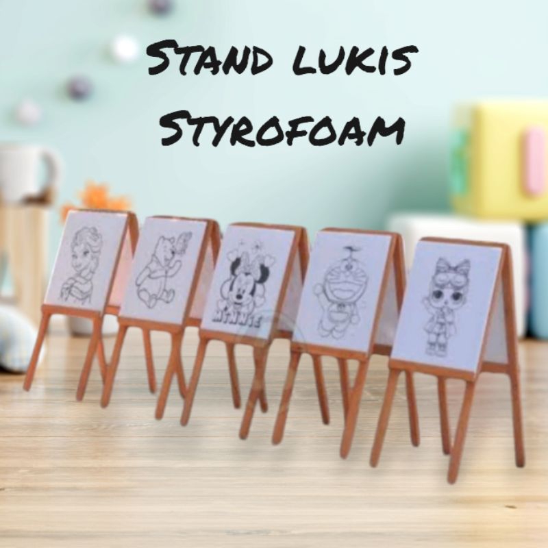 

Meja lukis / stand melukis 2 sisi from styrofoam bergambar 33x50