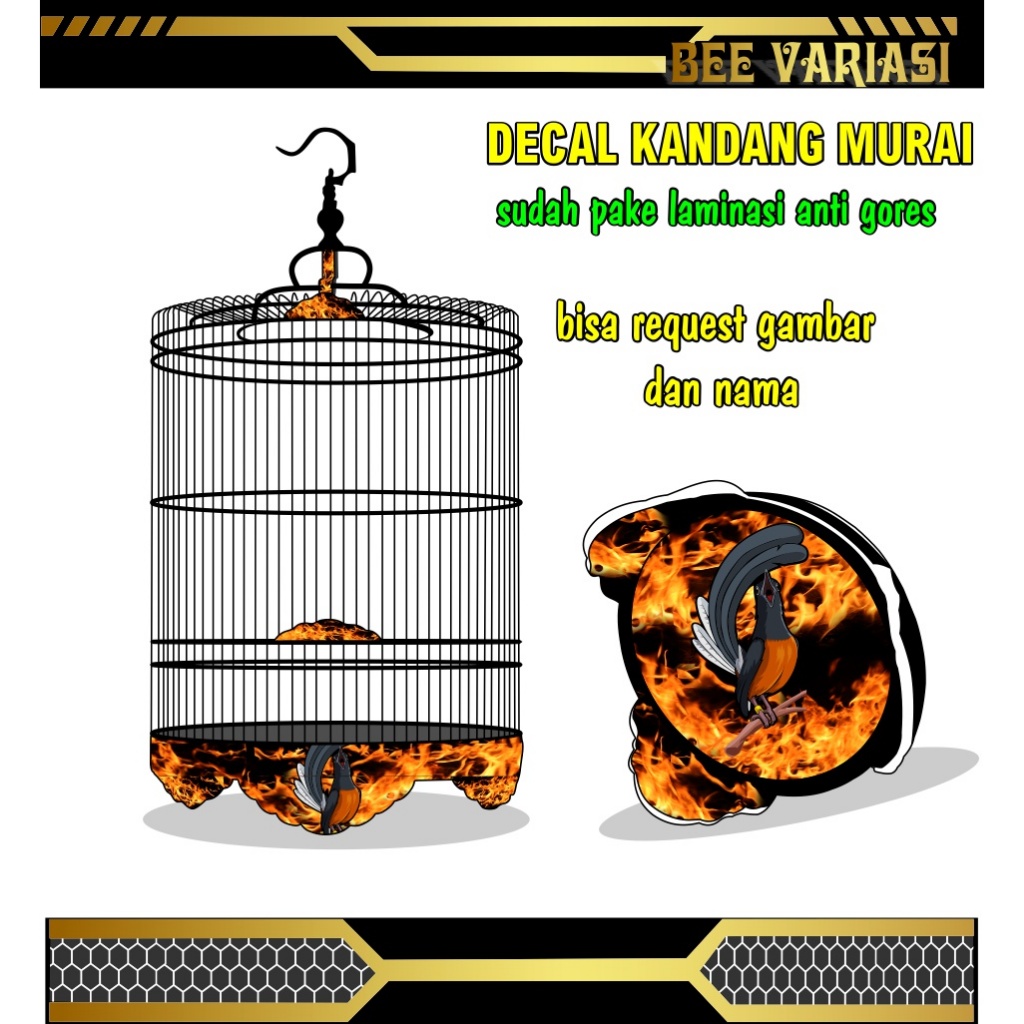 stiker sangkar, sticker sangkar murai, tebok murai ,stiker tebok murai ,sangkar murai, decal sangkar