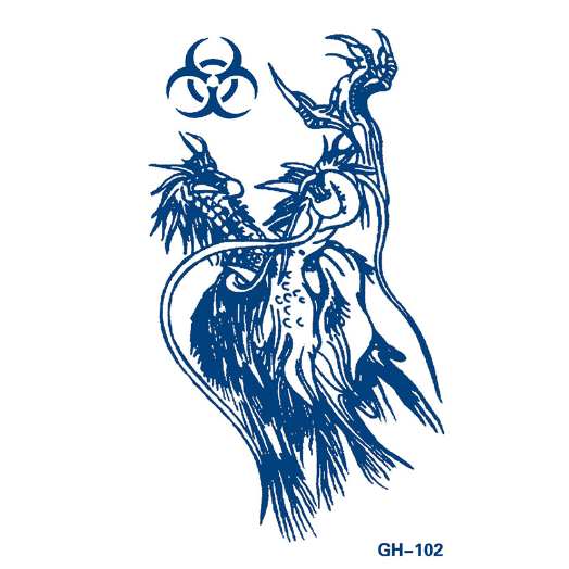 Tato temporer motif lucu ,tato temporary fruit ink sticker tatto temporer motif bunga ular naga