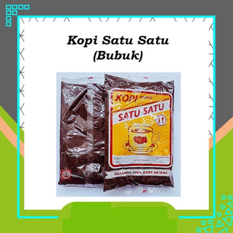 

Promo Kopi Bubuk Satu Satu 250gr PALING MURAH