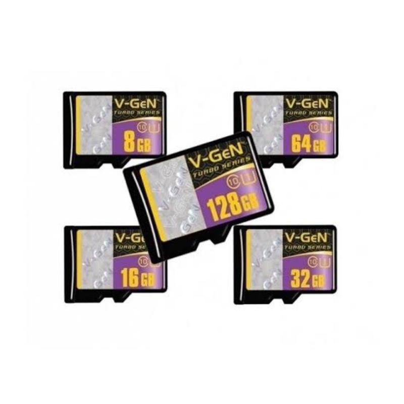 Memori Vgen Micro SD 8G 16GB 32GB 64GB 128GB Class 10 Turbo Series