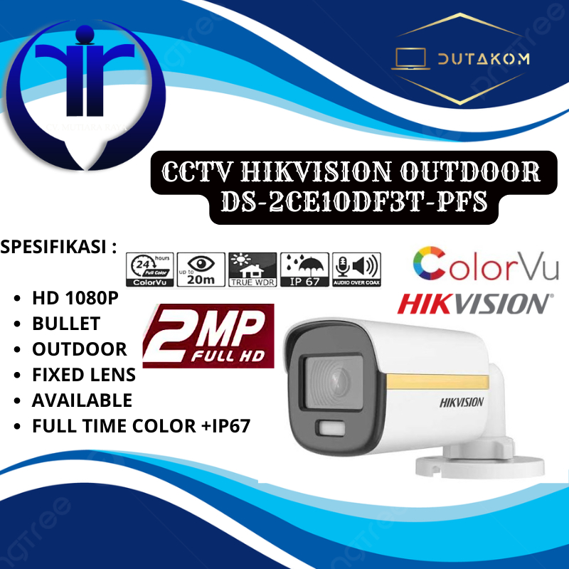 CCTV HIKVISION OUTDOOR DS-2CE10DF3T-PFS