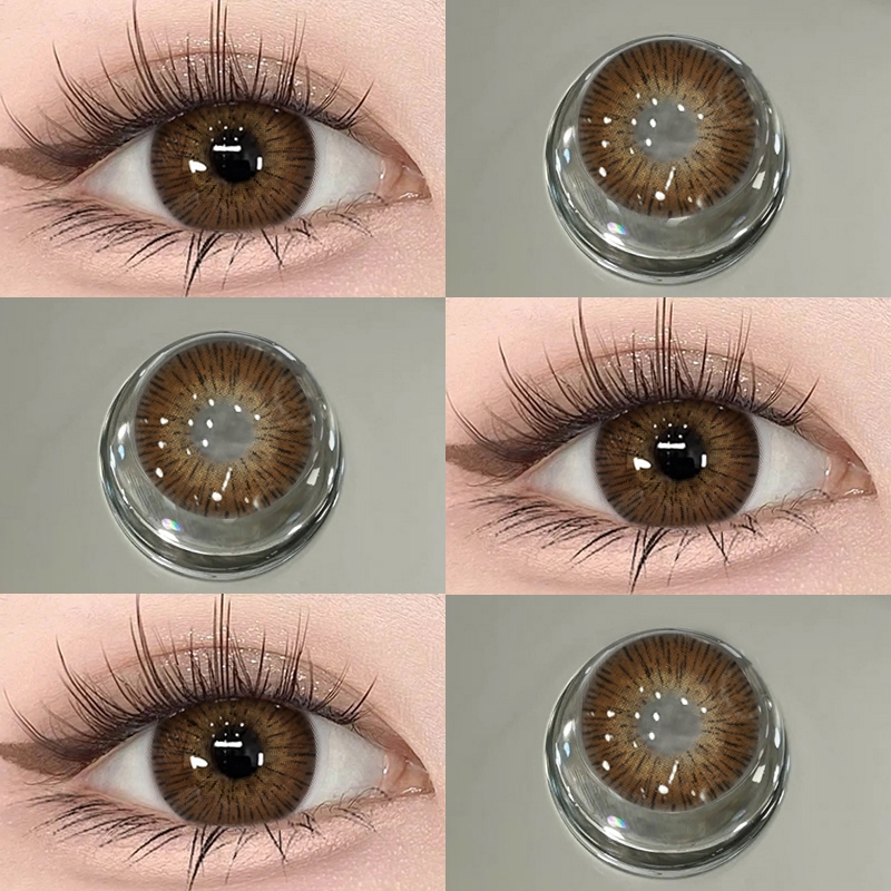 【COD】1 pasang lensa kontak berwarna diameter 14.5mm VIENNA seri big eye soflens Normal soflen softle