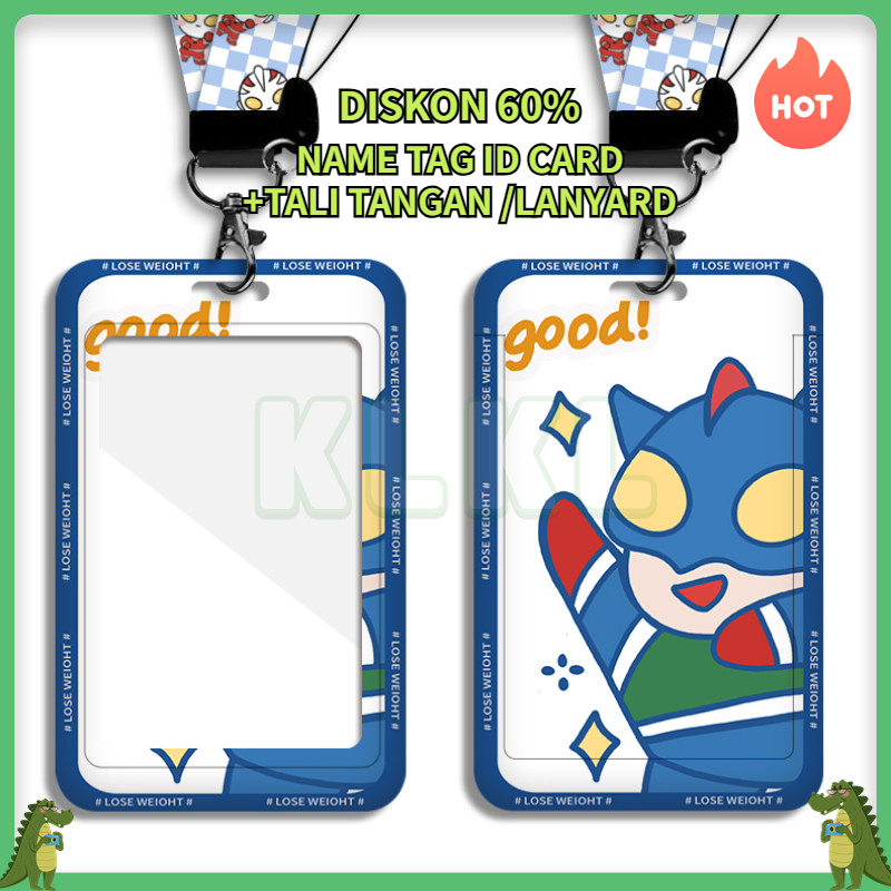 ✨ KLKL ✨ Id Card Custom Tali Id Card Kulit Dompet Card Holder Card Holder Dompet Kartu Nametag Gantu