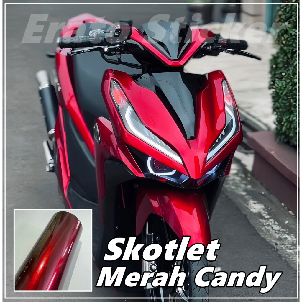 skotlet stiker motor merah candy skotlet merah metalik candy skotlet merah marun skotlet merah glosy