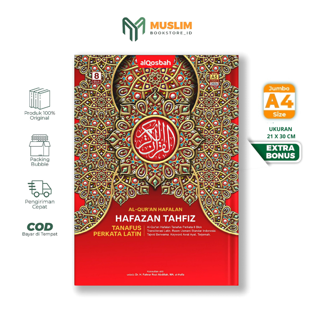 (COD|ORIGINAL 100%) HAFAZAN 8 BLOK PERKATA LATIN A4