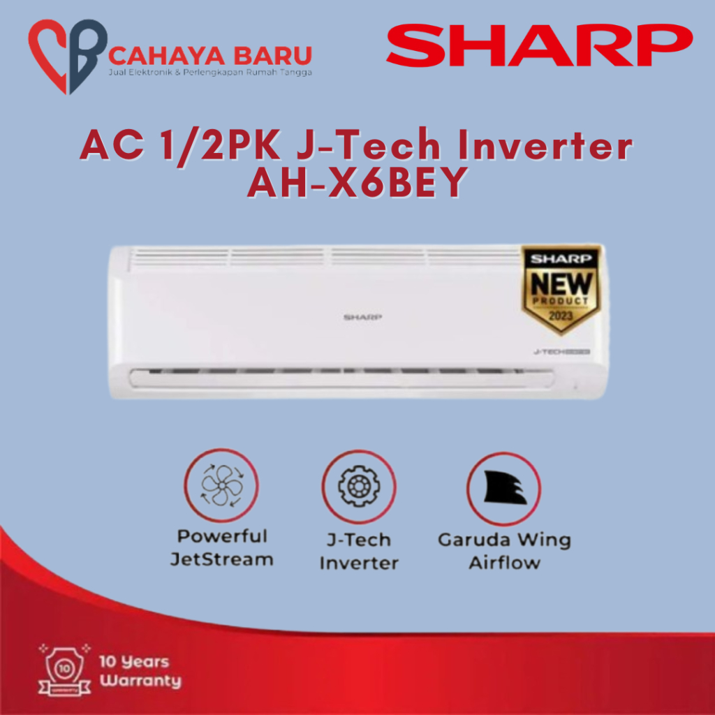 SHARP AC 1/2PK J-TECH INVERTER AH-X6BEY