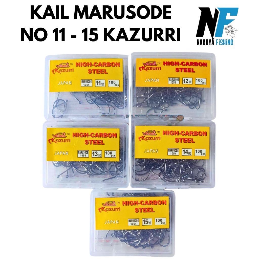 Mata kail pancing carbon Vezel Kazuri Kazurri 1054 (marusode ring) Box/ Kotakan No 11-15