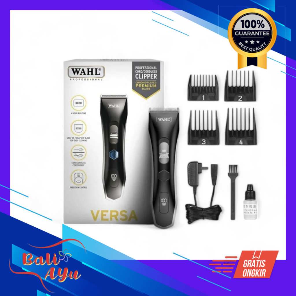 Wahl Versa Trimmer Clipper / Alat Mesin cukur rambut barber WAHL VERSA / Trimmer rambut pria WAHL VE