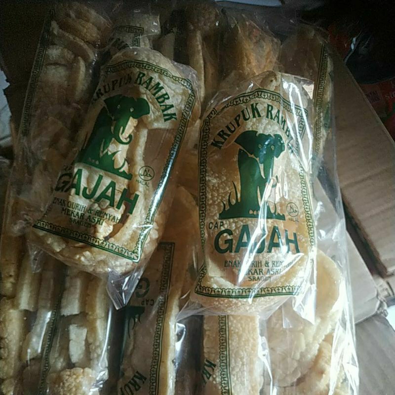 

krupuk rambak cap gajah 12 pcs