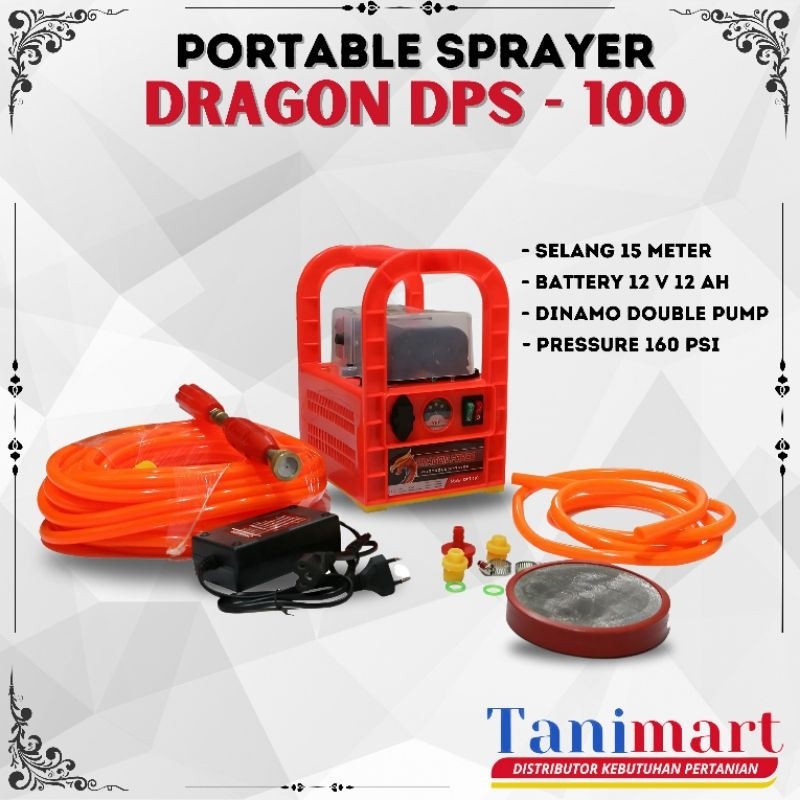 PORTABLE SPRAYER DRAGON DPS -100 / POWER SPRAYER DRAGON DPS 100 / SPRAYER DRAGON DPS 100