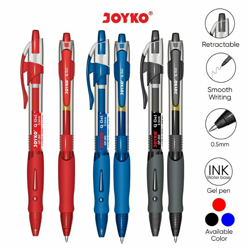 

Pen joyko jell gp 265 hitam pen cetek