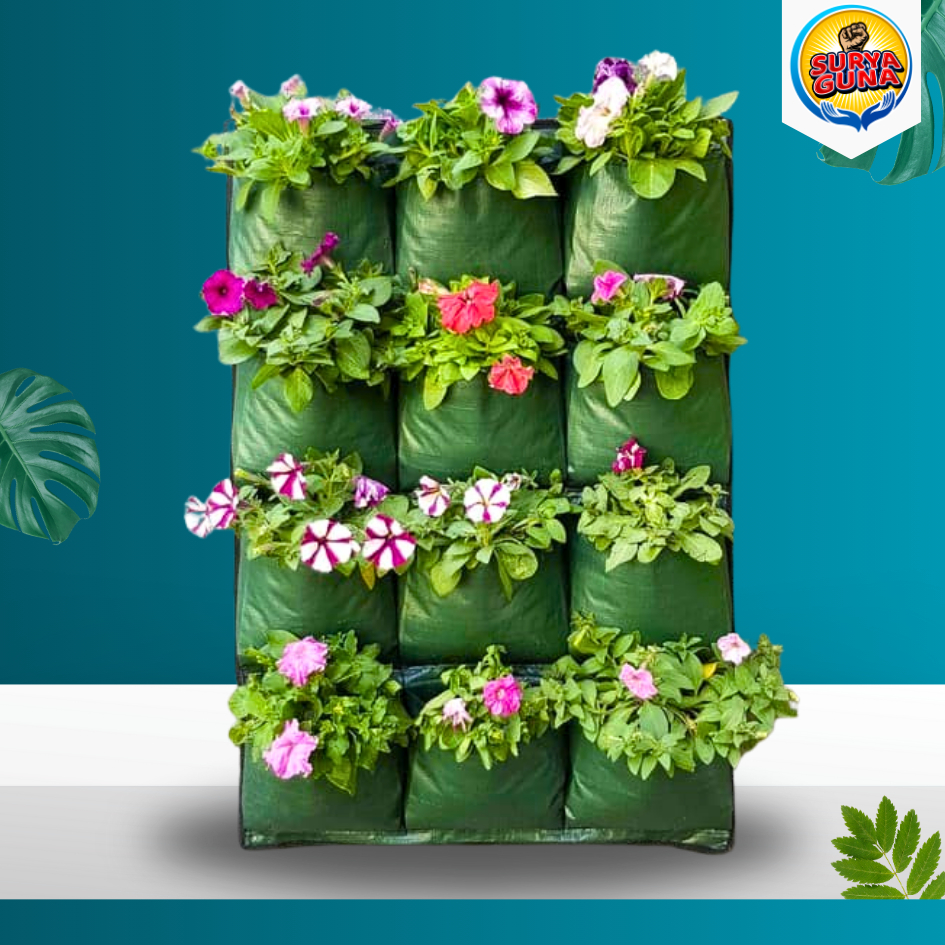 Green Wall Planter Bags Planter Bag Dinding Easy Grow