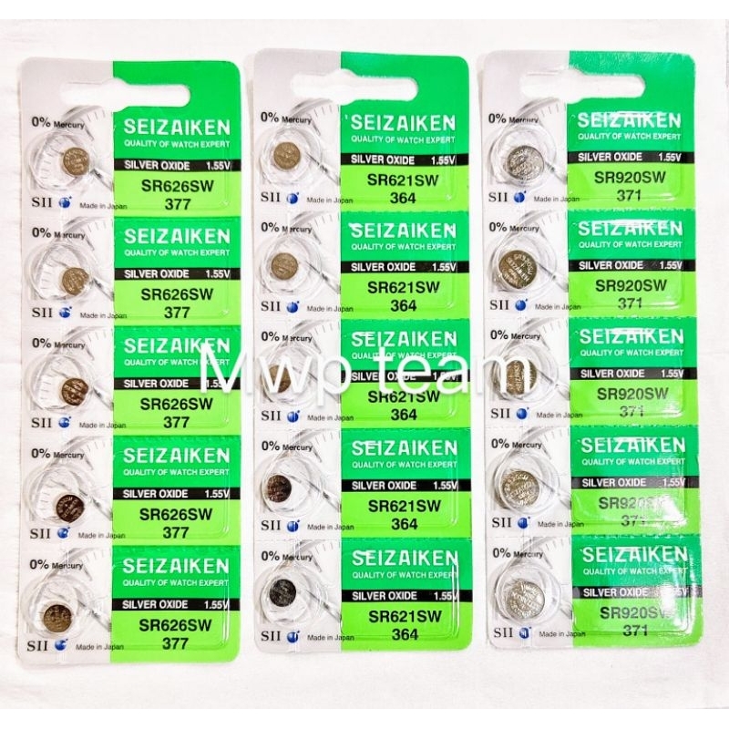 Baterai original SEIZAIKEN SR 626 SW perlembar