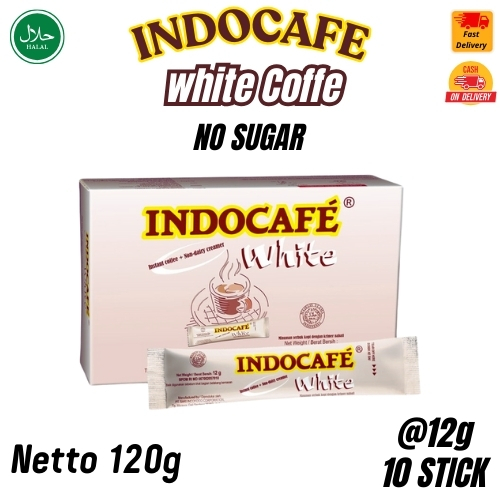 

Kopi / Indocafe White Coffee Instant Tanpa Gula 10 saset / Halal