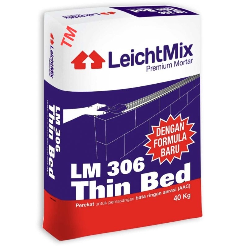15 SAK, Perekat/semen pasang hebel. BUNDLING HEBEL BROCO.  ThinBed Broco LeichtMIX LM 306
