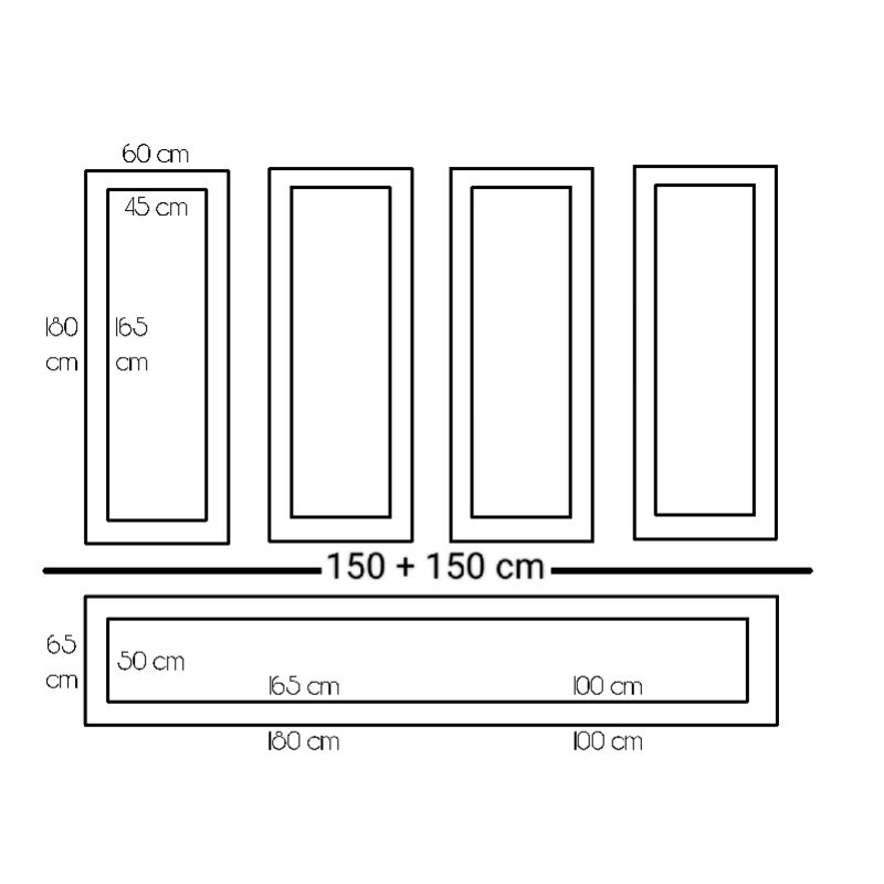 Lis moulding PVC sultan paket dinding 3x3 m model B
