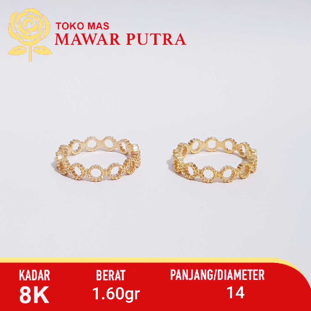 Cincin Ayu Gold Model Ukir Elegant Series Kadar 8K 375