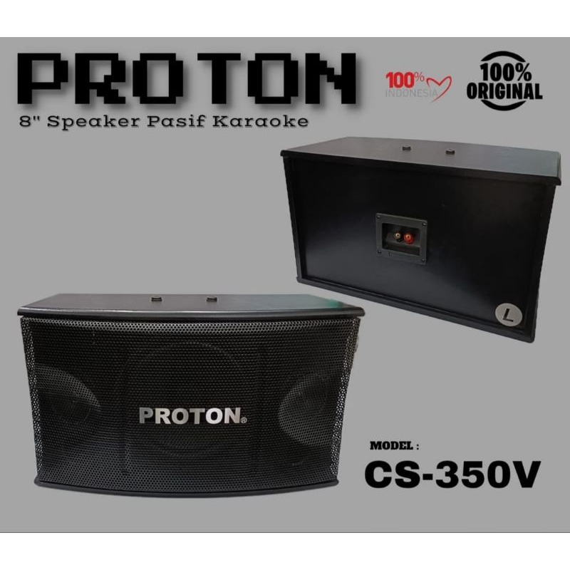 SPEAKER PASIF 8 INCH PROTON CS 350V SEPASANG PROTO CS350V CS 350 V