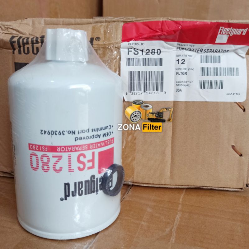 Filter Fleetguard FS1280 Fuel Filter Fleetguard FS1280 Cummins 3930942