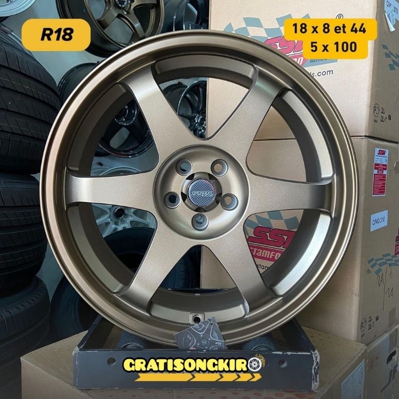Velg mobil racing R18 TE37 SSW ORIGINAL THAILAND velg mobil ring 18 velg racing mobil All New Avanza