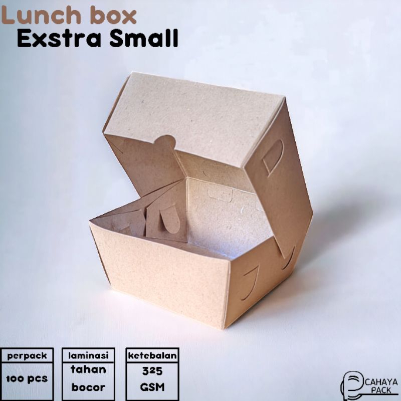 

Paper Lunch box XS laminasi 325 GSM (100 pcs) | box takoyaki