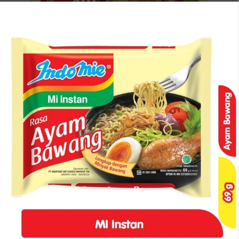 

Indomie Mi Instan Ayam Bawang 69 gram