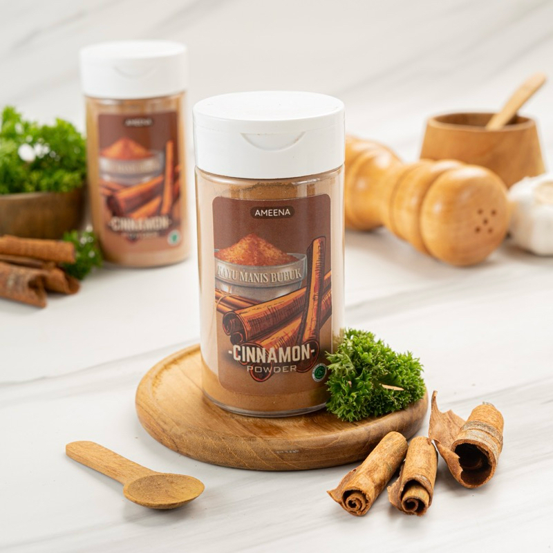 

[ MINI ] Kayu Manis Bubuk Ground Cinnamon 70GR | Ameena Premium Quality
