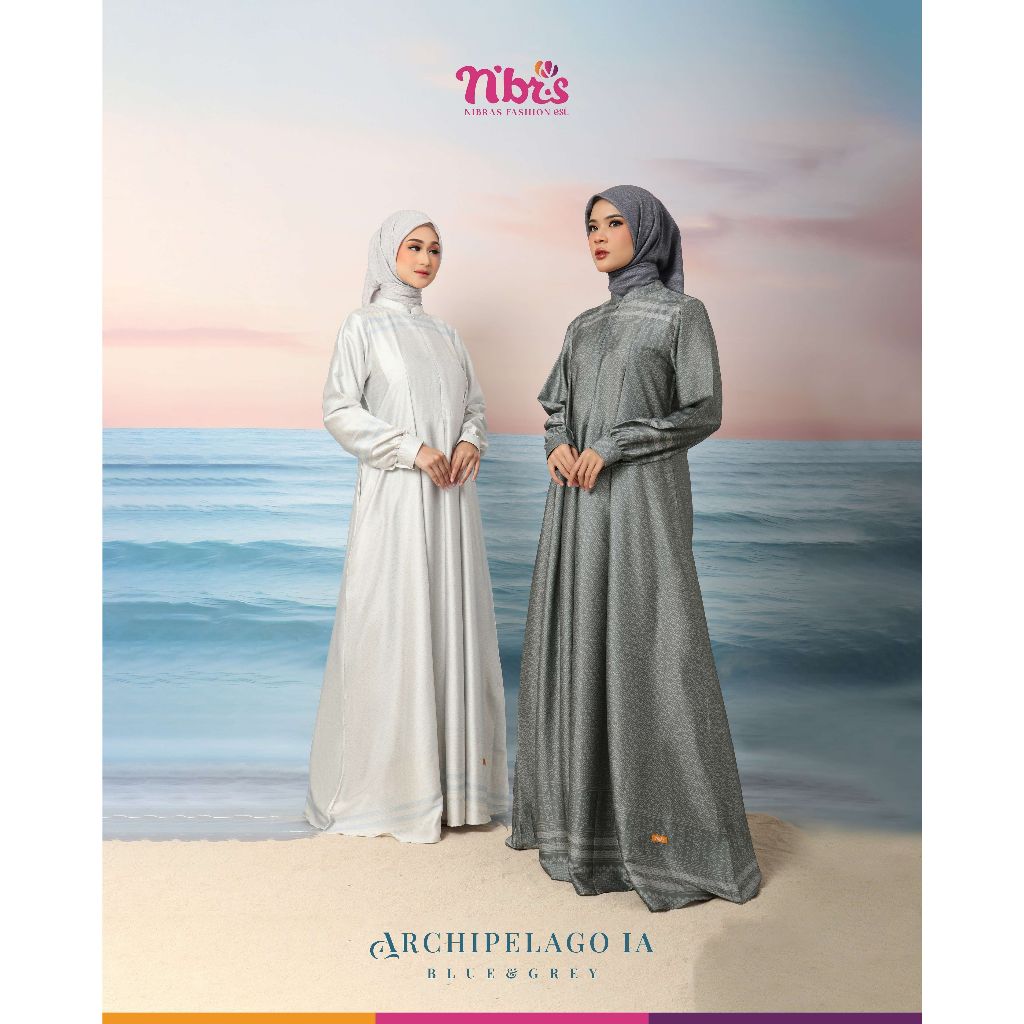GAMIS NIBRAS ARCHIPELAGO 1A / GAMIS NIBRAS MURAH TERBARU ORI BRANDED / GAMIS SYARI MEWAH PREMIUM / G