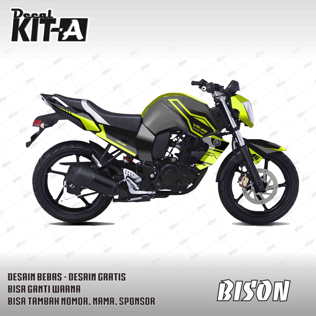 Decal striping yamaha byson karbu stiker byson karbu custom custom VR 46 D-BYSON KARBU-003