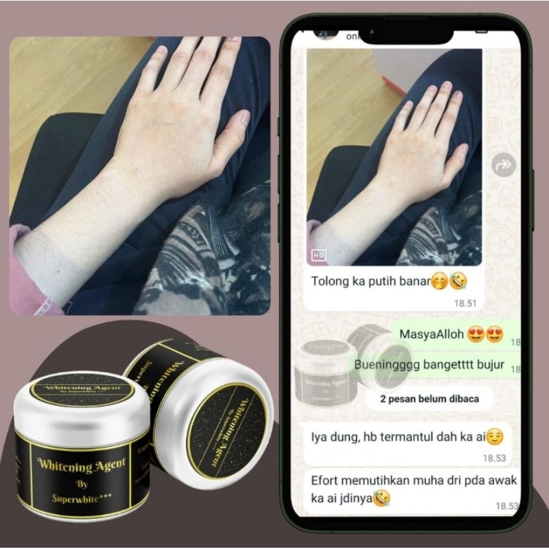 [250ml] WHITENING AGENT BY SUPERWHITE+++ (Link baru)