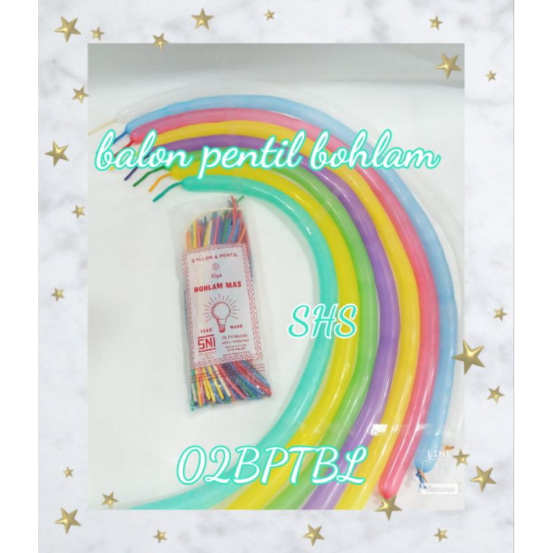 100 PCS BALON PENTIL BOHLAM/BALON LATEX PENTIL