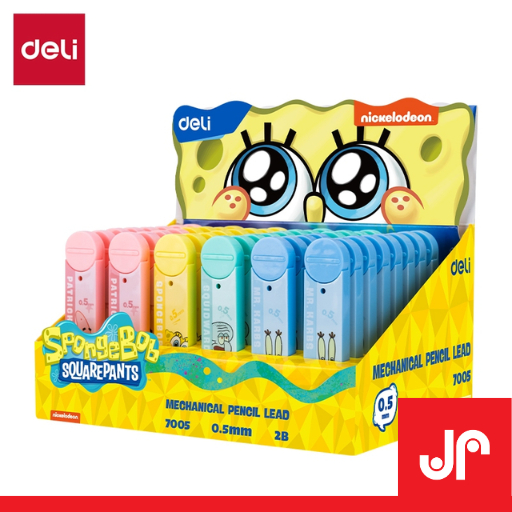 

DELI MECHANICAL PENCIL LEAD 0.5MM / ISI PENSIL MEKANIK ANAK / ISI PENSIL SPONGEBOB 7005