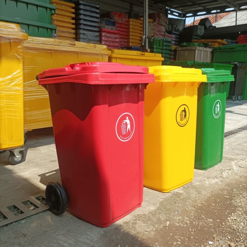 TEMPAT SAMPAH RODA / TONG SAMPAH PLASTIK UK 120 LITER