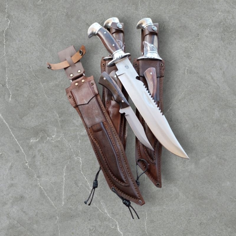 Pisau Rambo Sepaket Jumbo dan Kecil