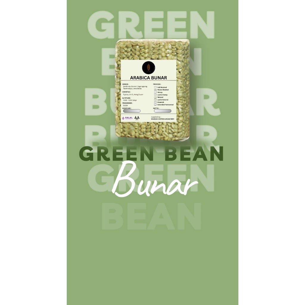 

Green Bean Honey Lactik Kopi Bunar Sukapada Muezza Roastery Tasikmalaya