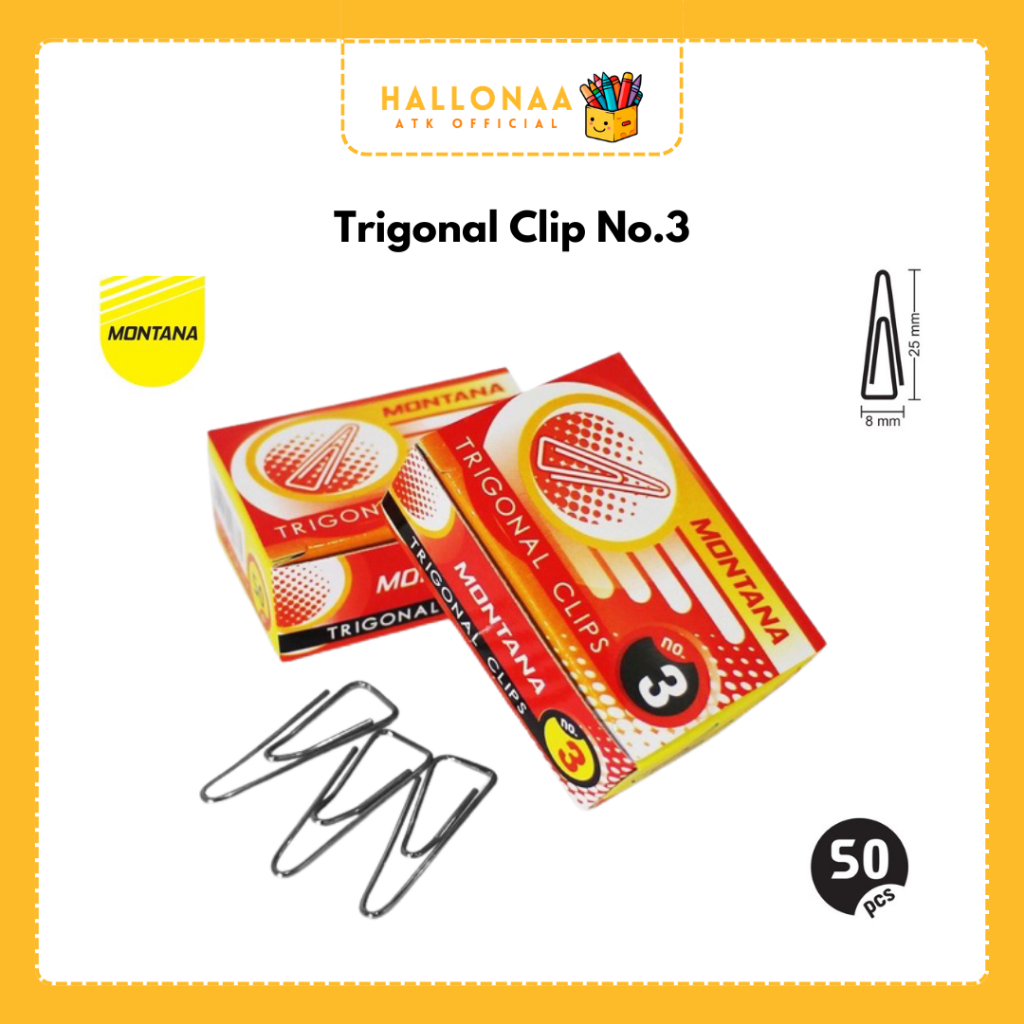 

MONTANA Trigonal Clip No.3 / Klip / Penjepit Kertas Montana No.3 HALLONAASTORE